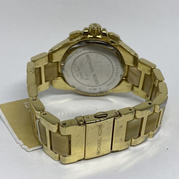Michael Kors MK5802 Women's Gold Bracelet Analog Dial Quartz Wrist Watch EY323 - Picture 10 of 12